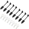 2 Sets RC Body Clip Retainer for Arrma 1/7 Big Rock Felony Fireteam Infraction Limitless Mijave 1/8 Kraton Notorious Outcast Talion Typhon Upgrade Parts, #AR390178#ARAC3447(Silver view 1
