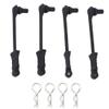 2 Sets RC Body Clip Retainer for Arrma 1/7 Big Rock Felony Fireteam Infraction Limitless Mijave 1/8 Kraton Notorious Outcast Talion Typhon Upgrade Parts, #AR390178#ARAC3447(Silver view 2
