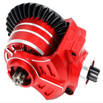 37T/13T Metal Gear F/R Transmission Module Set Upgrade Parts for 1/10 Arrma Big Rock Granite Kraton Outcast Senton Vorteks 3S 1/8 Infraction Mojave Typhon 3S,Replacement of #ARA311156(Red)