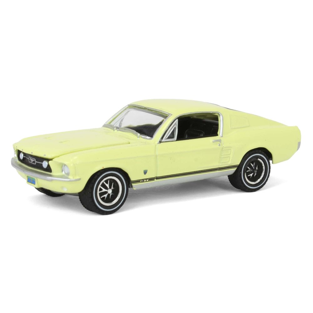 Greenlight 1/64 1967 Mustang GT Fastback High Country Special, Aspen Gold, Hobby 30504
