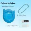 JCHPINE Silicone Cover Case for Tamagotchi Connection Virtual Reality Pet, Screen Protector for Tamagotchi Connection Electronic Pet Accessories (Silicone Case and Screen Film) (Blue) view 2