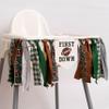 CIEQR Football Highchair Banner 1st Birthday - First Year Down High Chair Banner, Sport Theme First Birthday Decorations for Party, Anniversary, Cake Smash, Photo Props... (Cloth) view 2