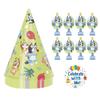 Unique Bluey Party Hats and Blowouts 8 Hats & 8 Party Blowouts with Celebrate With Me Sticker | Bluey Birthday Party Supplies for Kids view 1