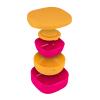 LunchBots Silicone Suction Bowl for Baby & Toddler, Stackable Nesting Bowl Set of 3 with Lid for Feeding, Portable Travel Bowls, Dishwasher Safe, 5/8/17 oz (Pink/Orange) view 2