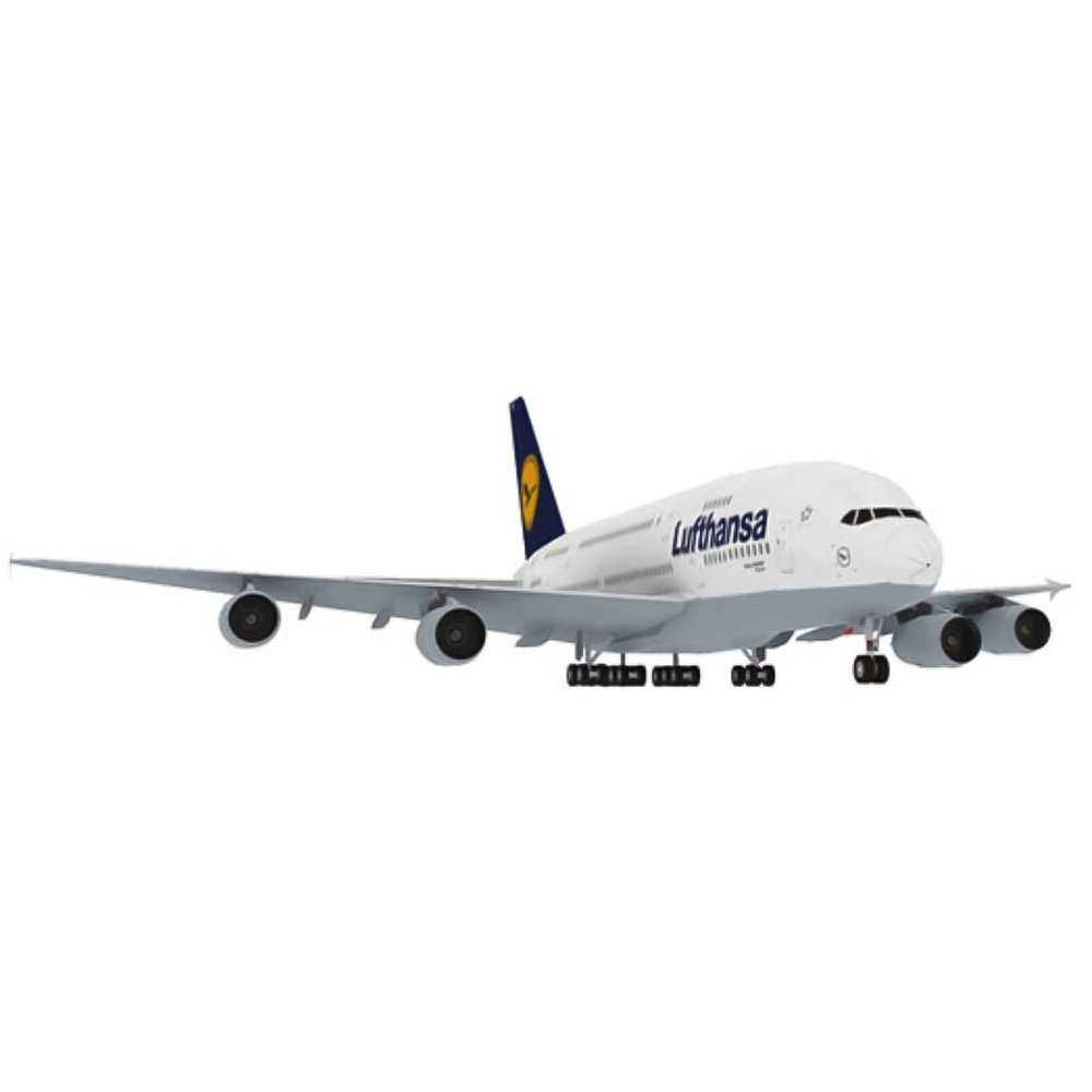 CHICHIYANG Unassemabled A380 German Lufthansa Model Airplane 1:100 Paper Planes Model Paper Simulation Aircraft Model for Boy Kid Birthday
