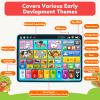 Peacurh Trilingual Learning Toy Tablet with Music & Sound, Montessori Speech Musical Therapy Toys, Gifts for Boy, Girl, Baby, Toddler, for Age 1, 2, 3 Year Old (12-18 Months) view 3