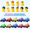 20 Pcs Rubber Ducks for Jeeps, 2.8 Inch Ducks for Jeeps, Ducks for Ducking 10 Rubber Ducks Assortment with 10 Cars, Collection Ducks for Jeeps, Birthday Valentines Class Exchange Gifts Party Favors view 3