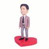 Custom Bobbleheads, Personalized Figurine, Smiling Man in Suit and Tie for Private Collectibles, Handmade Personalized Sculpture, Gift for Men view 2