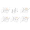 10PCS Flange Inserts 13/15/17/19/21mm for 24mm Flange/Shield of Most Pumps, Breast Pump Accessories Compatible with S9/S9pro/S12/S12pro, Including Extra 2-Pack Duckbill Valve view 1