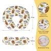 Baby Nursing Pillow Cover - Personalized Name Breastfeeding Pillow Cover with Highland Cattles Pattern, Stretchy Removable U-Shaped for New Moms, Soft Breathable Slipcover for Infant Boys Girls view 2
