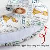 Baby Nursing Pillow Cover - Personalized Name Breastfeeding Pillow Cover with Lion Pattern, Stretchy Removable U-Shaped for New Moms, Soft Breathable Slipcover for Infant Boys Girls view 3