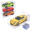 100 Pcs 1/64 Scale Display Case for Hot Wheels, Matchbox Cars Storage Case Clear Model Car Display Case for Hot Wheels, Dustproof & Waterproof Toy Car Storage Display Boxes view 1