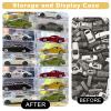 100 Pcs 1/64 Scale Display Case for Hot Wheels, Matchbox Cars Storage Case Clear Model Car Display Case for Hot Wheels, Dustproof & Waterproof Toy Car Storage Display Boxes view 2