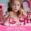 SYNCFUN Play Purse Set for Little Girls, 27 PCS Princess Toy Set with Handbags, Makeup, Phone, Wallet, Jewelry, Lipstick & Keys, for Girls 3 4 5 6 Years Old Toddlers Kids view 3