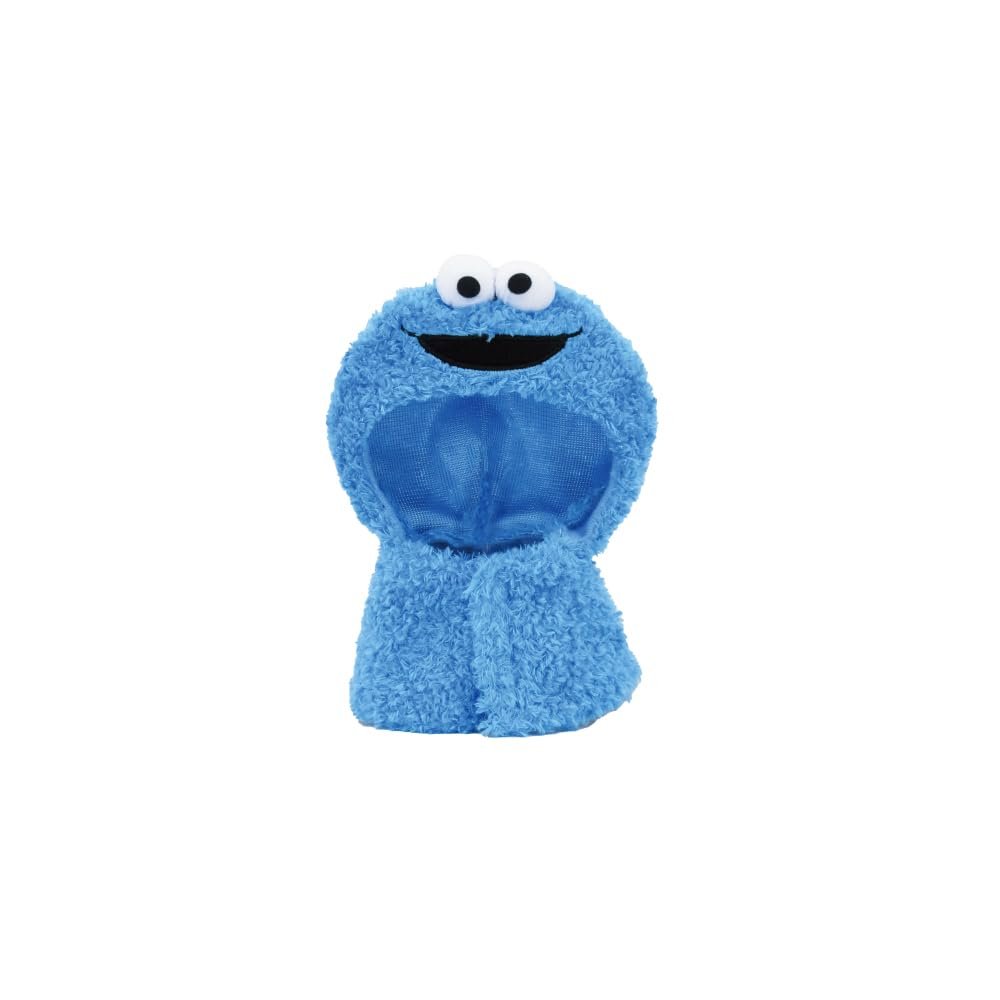 Bandai Namco NUI Sesame Street Chibi Ni Sokoroshon Poncho Cookie Monster 6677 Size: Approx. 7.3 inches (185 mm)