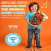 Silent Wheels Stick Horse, Hobby Horse on a Stick for Kids Ages 4-12 Adjustable 30-52" with Illuminated Silent Wheels Comfortable Sponge Wrapped complimentary AA Batteries Realistic Horse neighs. view 2