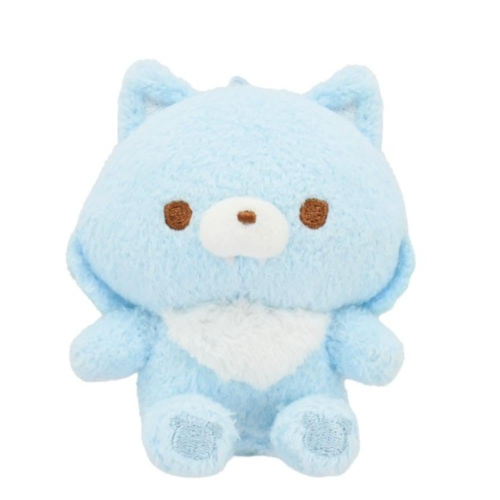 Bandai Namco NUI Rilakkuma PlayCharm Aoko Wolf (Fluffy) 6954, Product Size: Approx. H 3.1 inches (80 mm)