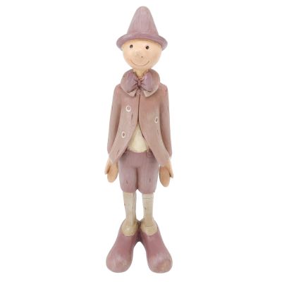 flexman Resin Puppet Ornament, 11.6in Height Round Slippy Desktop Puppet Standing Decoration, No Fading Puppet Decor for Home, Office, Cafe, Bar, Store Window