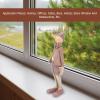 flexman Resin Puppet Ornament, 11.6in Height Round Slippy Desktop Puppet Standing Decoration, No Fading Puppet Decor for Home, Office, Cafe, Bar, Store Window view 4