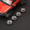 FEDCO SCX24 Wheels 1.0 Beadlock Wheels 2 MM Negative Offset with Brass Counterweight Ring for Axial SCX24 Gladiator Deadbolt C10 JLU Bronco AX24 Upgrades 1/24 RC Crawler view 3