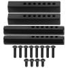 Grcfumo 4Pcs 1/10 RC Bumper Mount Post, Square and Round Iron Front Bumper Mounts, Bumper Mount Holder for Replacement view 1