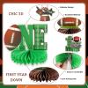 10pcs Football Table Centerpieces for First Birthday Party Decorations Football Theme Tabletop Honeycomb Centerpieces for Boy One Birthday Table Decors First Year Down Sports Gameday Party Supplies view 3