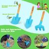 Demolike Kids Gardening Tools Set, Gardening Set for Kids, Outdoor Backyard Farm Digging Toys with Wheelbarrow Shovel, Rake, Trowel, Fork, Birthday Gifts for Boys Girls Age 3+ view 4