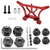 Aluminum 12mm Hex Wheel Hubs Hex Adapter & Flanged Lock Nuts & Aluminum Alloy Rear Shock Tower Mounts Replacement 3638 view 1