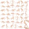 FOIMAS 60 Pack Dinosaur Fossil Skeletons Figurine Plastic Figures Dinosaur Skeleton for Dino Sand Dig Science Party Favor Decoration view 1