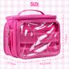 Viscogrip Carrying Case Compatible with Little Tikes Story Dream Machine Books Starter Set, Kids Toys Protective Bag with Handle and Shoulder Strap for Storytime, Little Character Collection(Pink) view 4