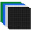 8 Pack Classic Baseplates Board for Building Bricks, Compatible with All Major Brands, Platforms Base Building Sheet for Activity Table Build on Mat Accessories for Kids Teens Adults, 10" x 10" view 1