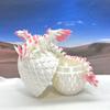 Crystal Winged Dragon with Egg, Articulated Dragon with Wings, 3D Printed White and Pink Crystal Dragon, Fidget Stress Relief Toy Fidget ADHD Autism Toy CW002WP view 2