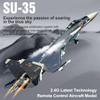 ConGamefun RC Plane, SU35 RC Airplane with 6-Axis Gyro and LED Lights, 2.4GHz 4CH RC Fighter Ready to Fly, EPP Fixed-Wing RC Aircraft Outdoor Model Adults - RTF view 4