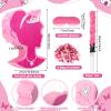 Spakon 113 Pcs Pink Piata Pink Birthday Party Supplies Piata Set 16 Mini Notebook 16 Pencil 16 Keychain 16 Silicone Bracelet 16 Hair Band 16 Sticker 16 Stamp Party Supplies Gifts view 3