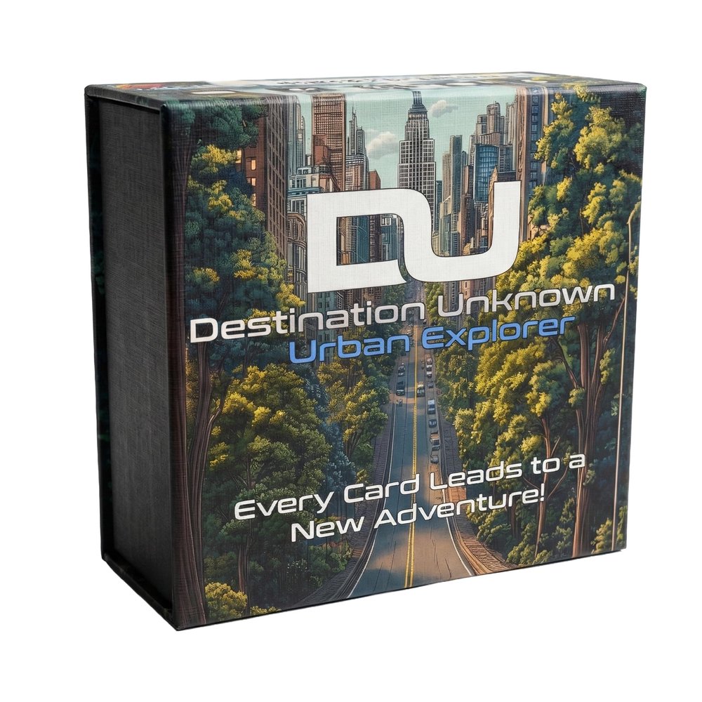 Destination Unknown: Urban Explorer  The Road Trip Adventure Card Game for Couples, Friends & Families | Explore New Places, Create Memories & Turn Any Drive into a Adventure!