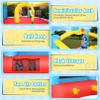 Bounce House, 12.6FTx9FT Inflatable Bounce Castle with Blower for Kids, Blow Up Jumping Bouncer with Double Slide, Obstacles, Trampoline Indoor/Outdoor Bouncy House, Jump House for Family Backyard view 4