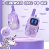 Holiky Purple Walkie Talkies with Silicone Cover, Toys for 3-4 Year Old Girls Boys, Kids Walkie Talkies 1000FT Range 2 Way RadioToy Christmas Birthday Gifts for 6-10 Year Old Girls Boys view 2