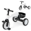 BABY JOY Toddler Tricycle, 2-in-1 Kids Tricycle Auxiliary Balance Bike with Carbon Steel Frame, Detachable Pedals & Removable Storage Basket, Toddler Trikes for 2-4 Year Old Baby Boy Girl view 1