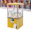 pedenencelia Mini Chewing Gum Machine,Capsule Vending Machine,Capsule Machine with Locks& Two Keys,for Capsule Toys with 4.5-2.5 Cm Diameter Suitable for Shopping Malls,Shopping Centers,Yellow view 1