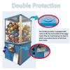 pedenencelia Mini Chewing Gum Machine,Capsule Vending Machine,Capsule Machine with Locks& Two Keys,for Capsule Toys with 4.5-2.5 Cm Diameter Suitable for Shopping Malls,Shopping Centers,Yellow view 4