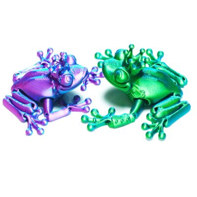 3D Printed Frog Toys,Articulated Frog Prince Models,Flexible Joint Animal lacertid Figurines,Stress Relief,Fidget restlessness,ADHD Toys,Surprise Fantasy Gifts
