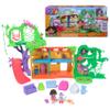 Dora - Interactive House Tropical Forest - 2 figurines and 8 accessories - Music and sound effects - Bilingual French English - Toy for cartoon dolls house - Toy for children from 3 years old view 1
