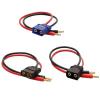 1PCS Battery Charger Cable Adapter QS8-S Male Plug to 4.0mm Bullet Banana Connector with 12AWG Silicone Wire for RC Drone Parts(Black Male) view 2