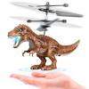 KPPIT Dinosaur Toys, Remote Flying Dinosaur Drone Infrared Induction RC Flying Ball Toy for Kids Boys Girls Gifts LED Light Helicopter Flying Drone Indoor and Outdoor Games Toys for Age 8 9 10 11 12+ view 1
