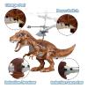 KPPIT Dinosaur Toys, Remote Flying Dinosaur Drone Infrared Induction RC Flying Ball Toy for Kids Boys Girls Gifts LED Light Helicopter Flying Drone Indoor and Outdoor Games Toys for Age 8 9 10 11 12+ view 2