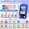 Kids Phone for Boys,Toys for 3-10 Year Old Boys Girls,Christmas Birthday Gifts for Girls,Toddler Smartphone Learning Toys,Kids Toys Play Cell Phones with Camera, Games, Music view 2