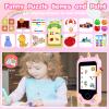 Kids Smart Phone for Girls, Christmas Birthday Gifts for Girls Boys Age 3-10,Kids Gift Toys Cell Phone, Toddler Learning Play Toy Phone with Dual Camera, Game, Music Player view 3
