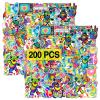 Babymiu Tie Dye Rainbow Hippie Psychedelic Stickers200 Pcs Cool Hippie Vinyl Decals Gifts Merch Gifts Party Supplies for Water Bottles Skateboard Luggage Scrapbook Kids Teens Adult view 1