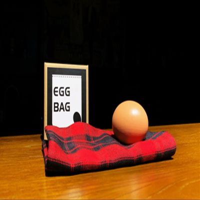 Egg Bag RED Plaid by Bacon Magic - Trick