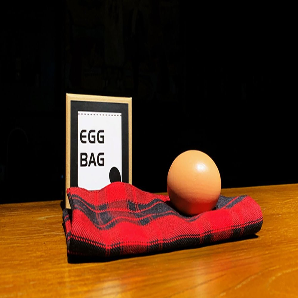 Egg Bag RED Plaid by Bacon Magic - Trick